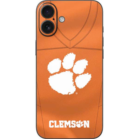Clemson University Orange Jersey iPhone 16 Plus Skin